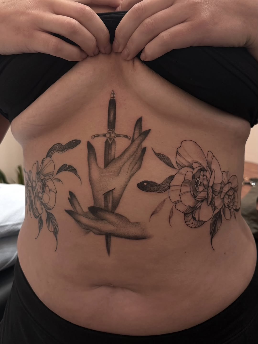 Tattoo by @morrisontattooer — black_and_grey, realism