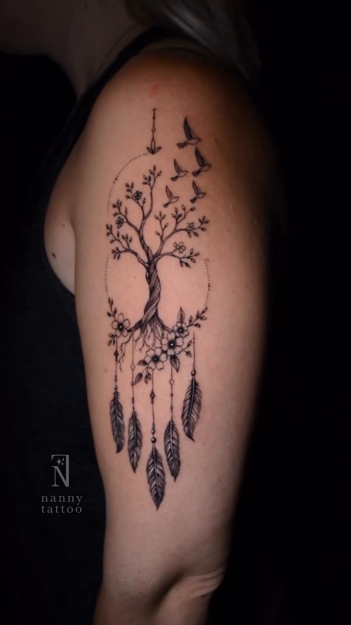 Tattoo by @nannytattoo — fine_line, dotwork