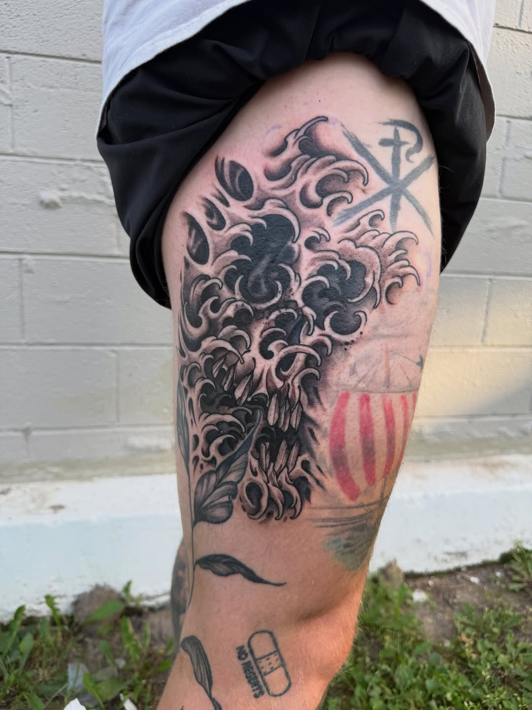 Tattoo by @joe_webbytattoos — black_and_grey, japanese_irezumi