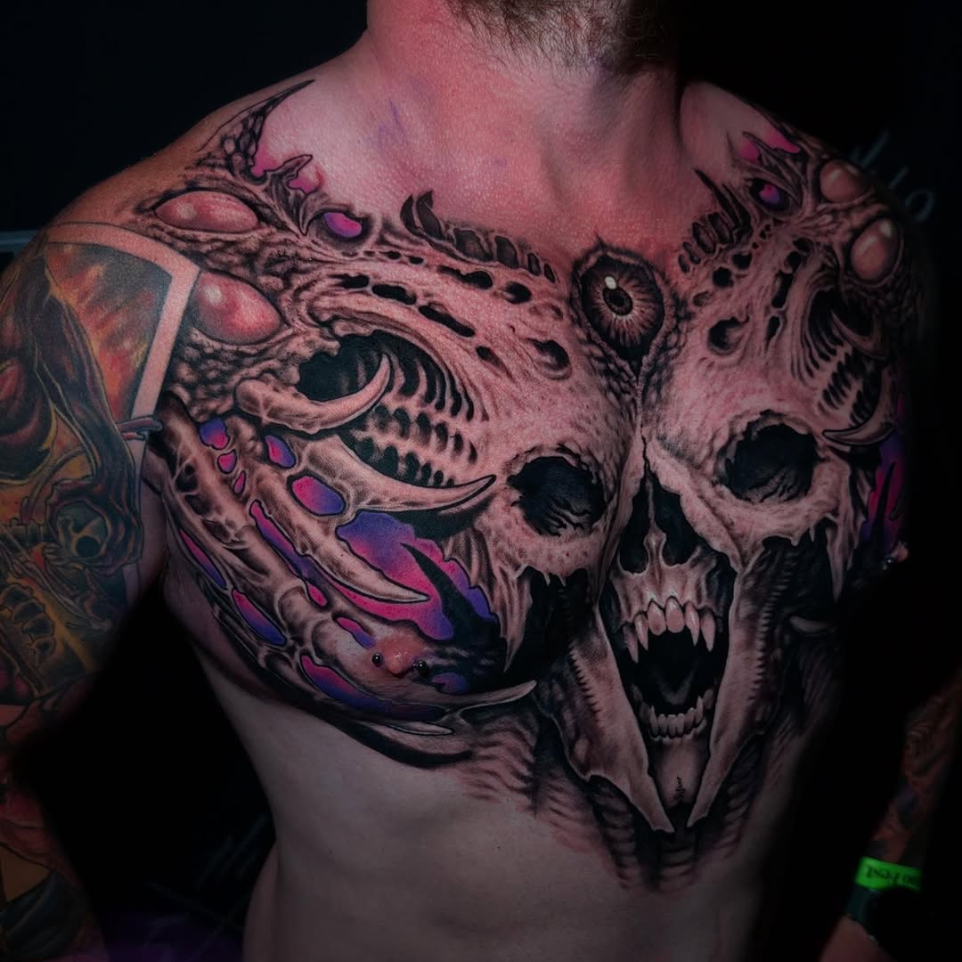 Tattoo by @tyler1andrews — dark_realism, blackwork