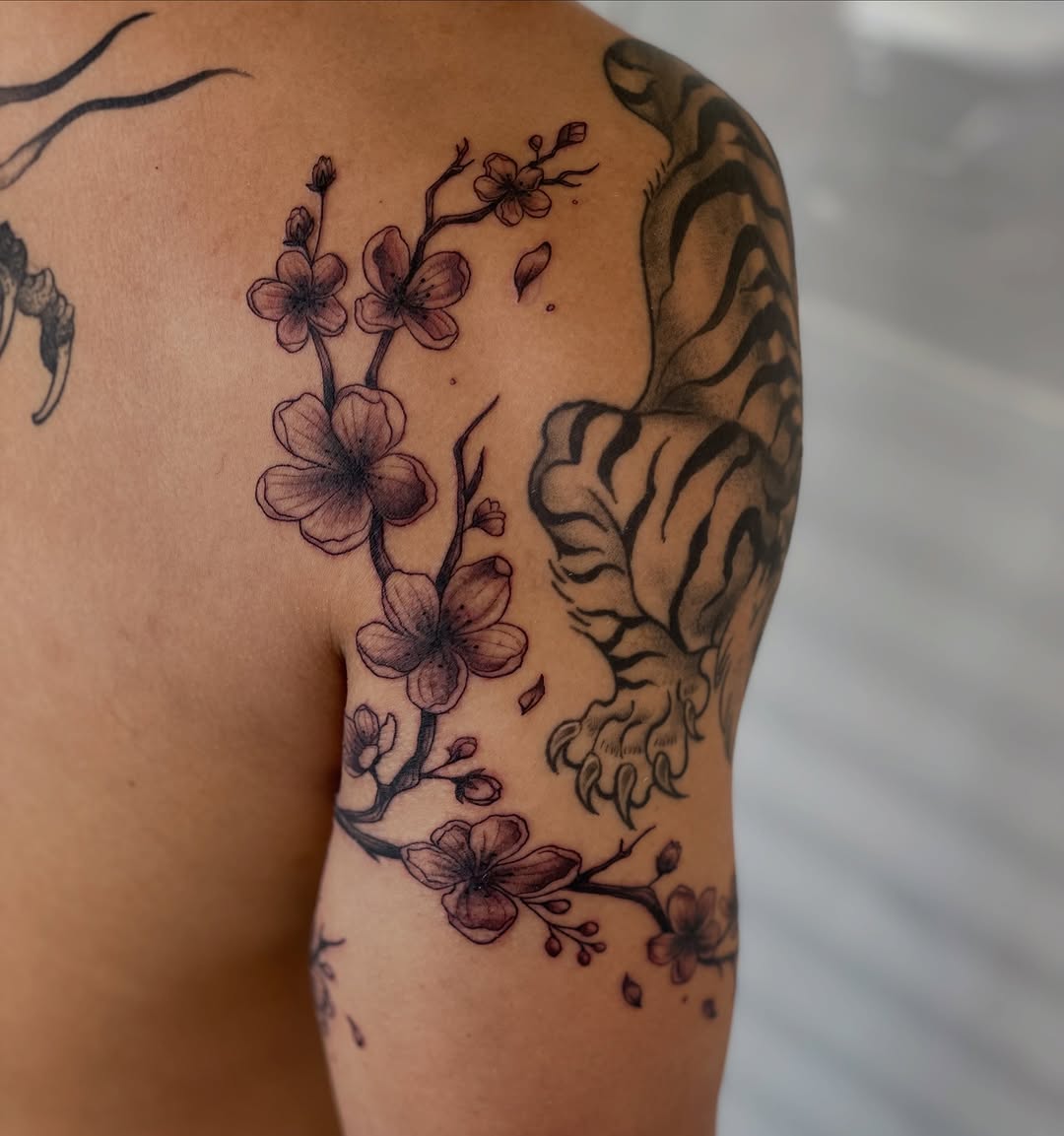 Tattoo by @soft.grimm — fine_line, black_and_grey