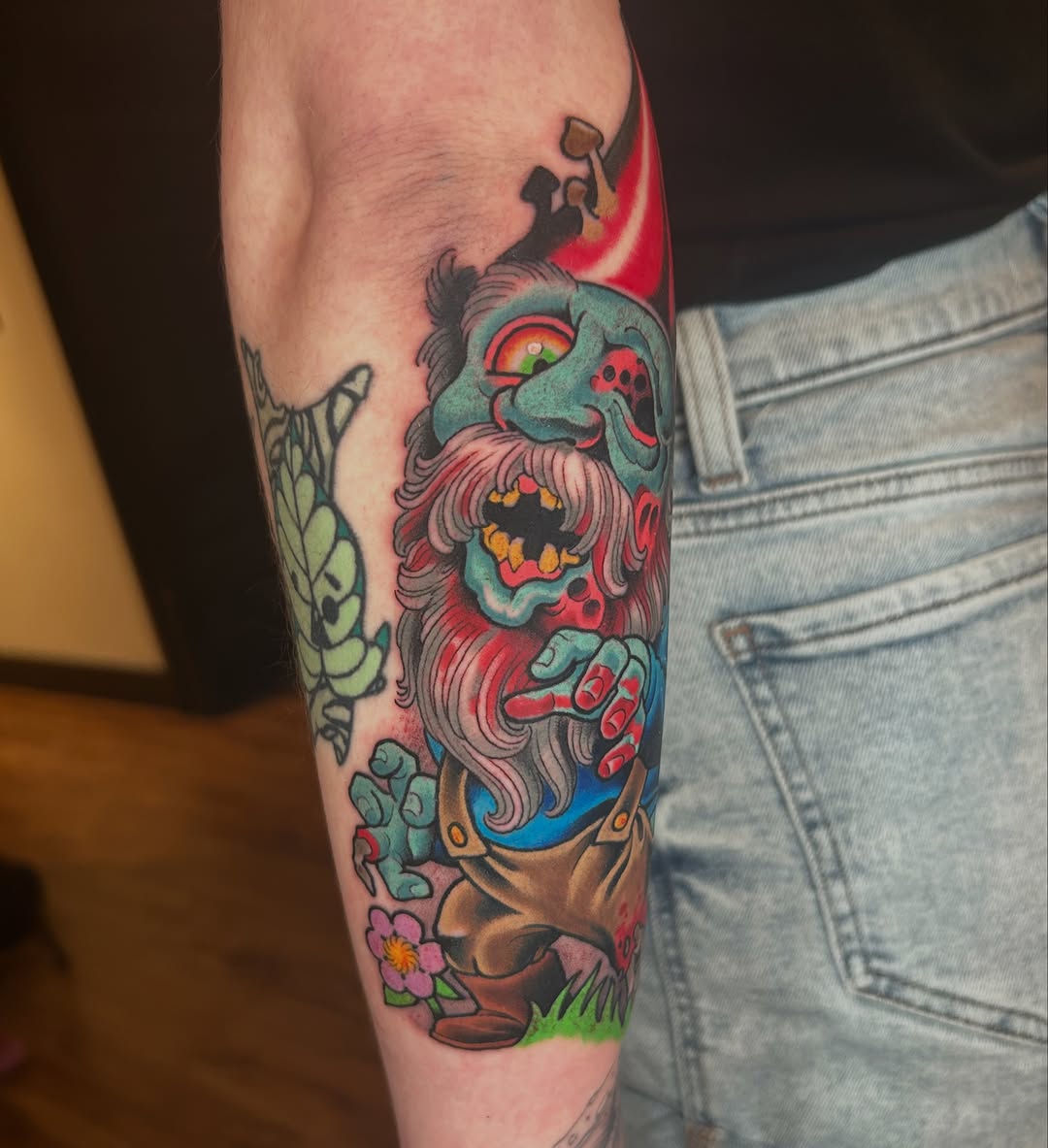 Tattoo by @timderosetattoos — new_school, trash_polka
