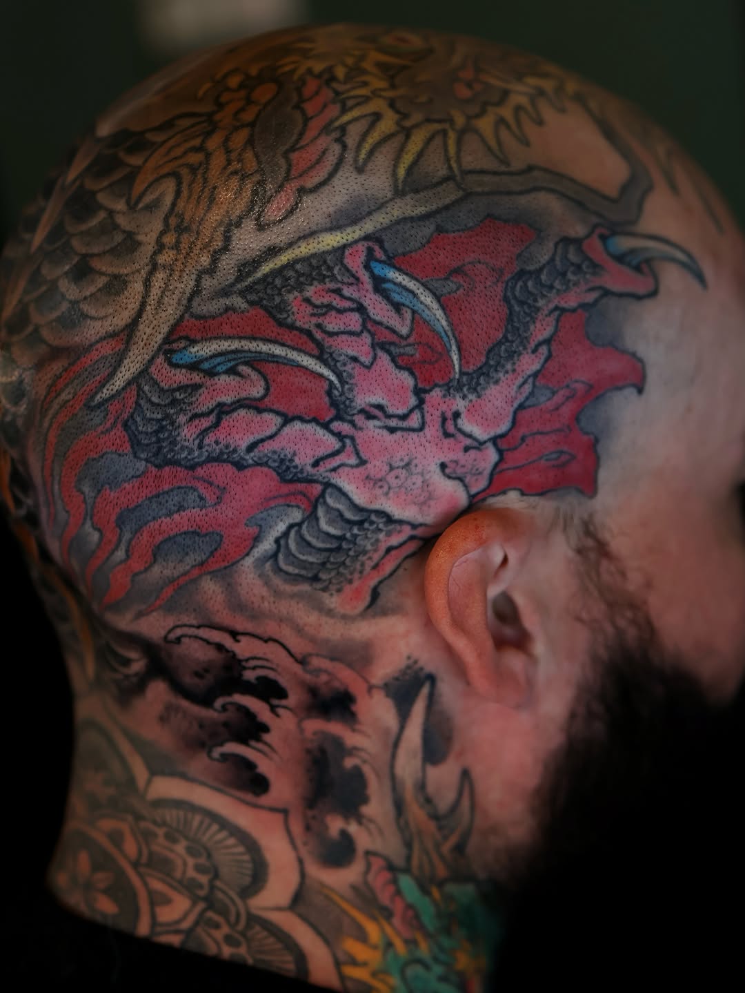 Tattoo by @jacoabarca โ japanese_irezumi, black_and_grey