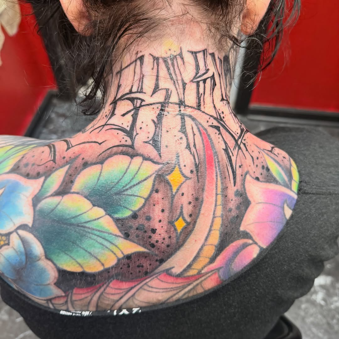 Tattoo by @taintidtats — lettering_script, neo_traditional