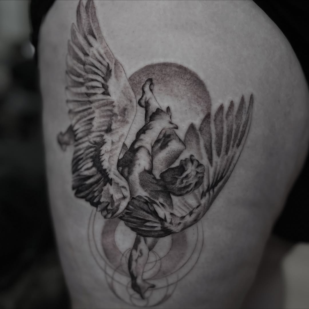 Tattoo by @micah_mariah — realism, dotwork