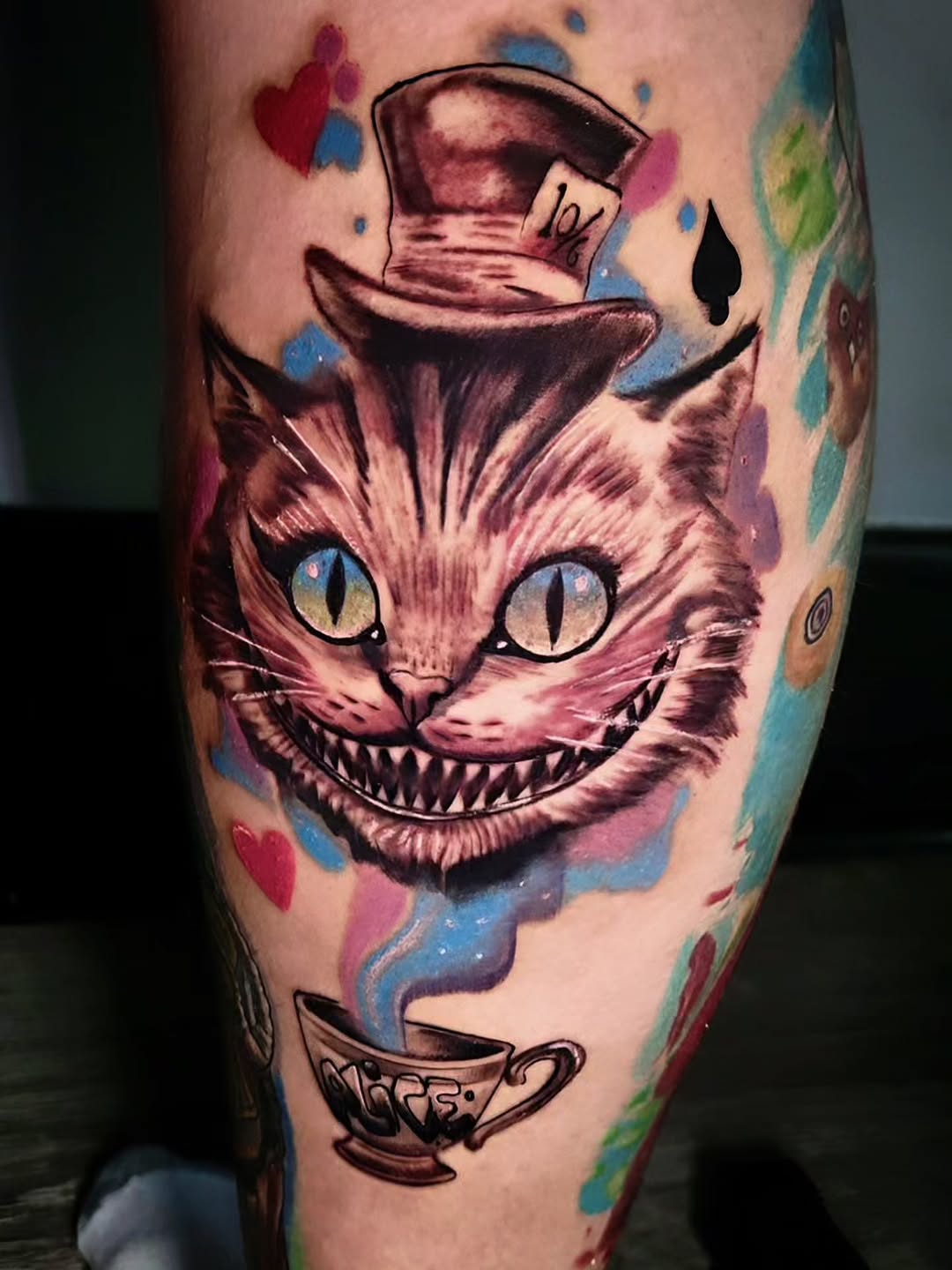 Tattoo by @goth_ross_502 — new_school, trash_polka