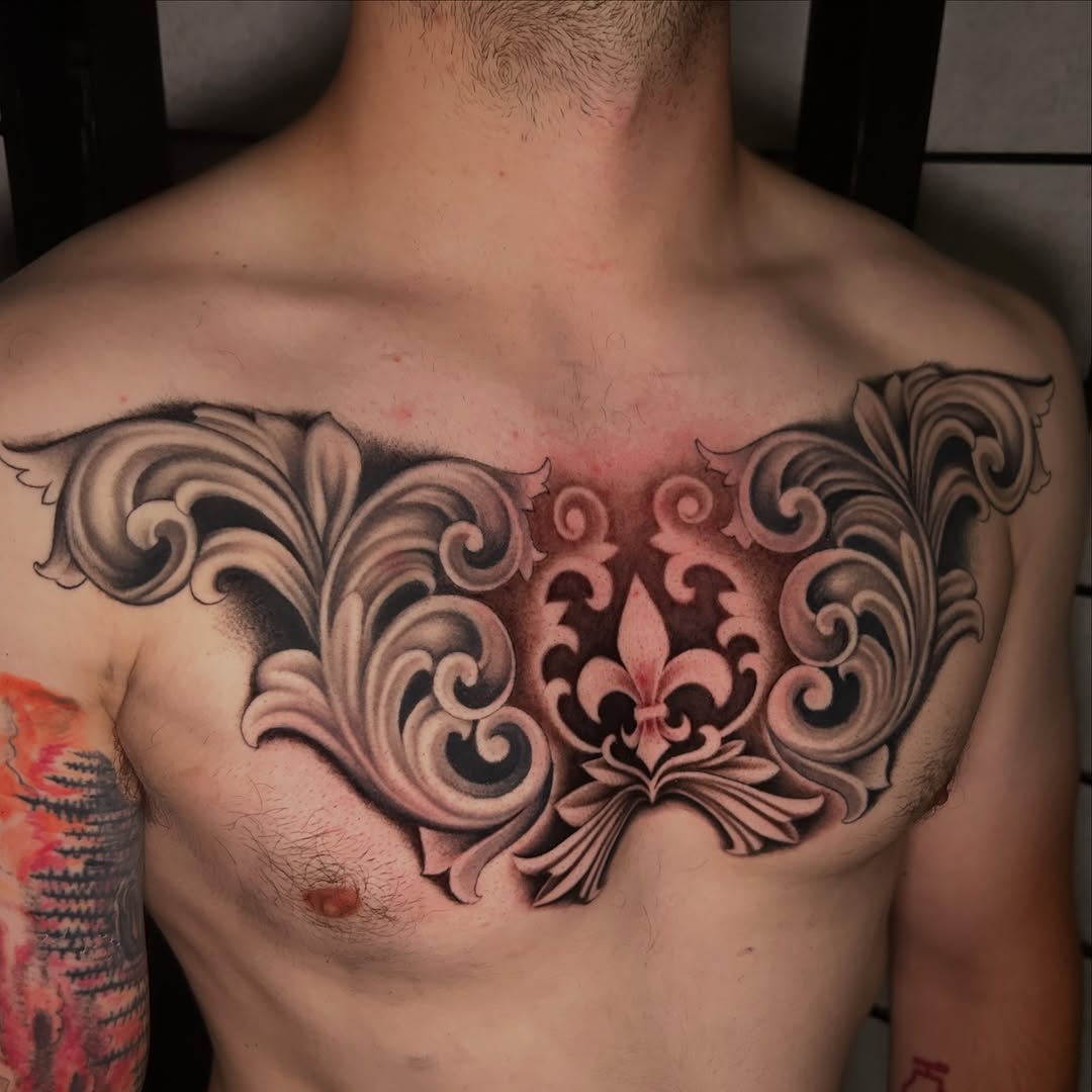Tattoo by @camdentuttletattoos — ornamental, black_and_grey
