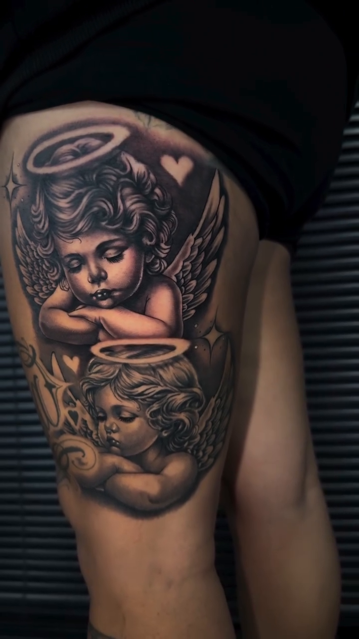 Tattoo by @oscarb_tattoos — realism, black_and_grey