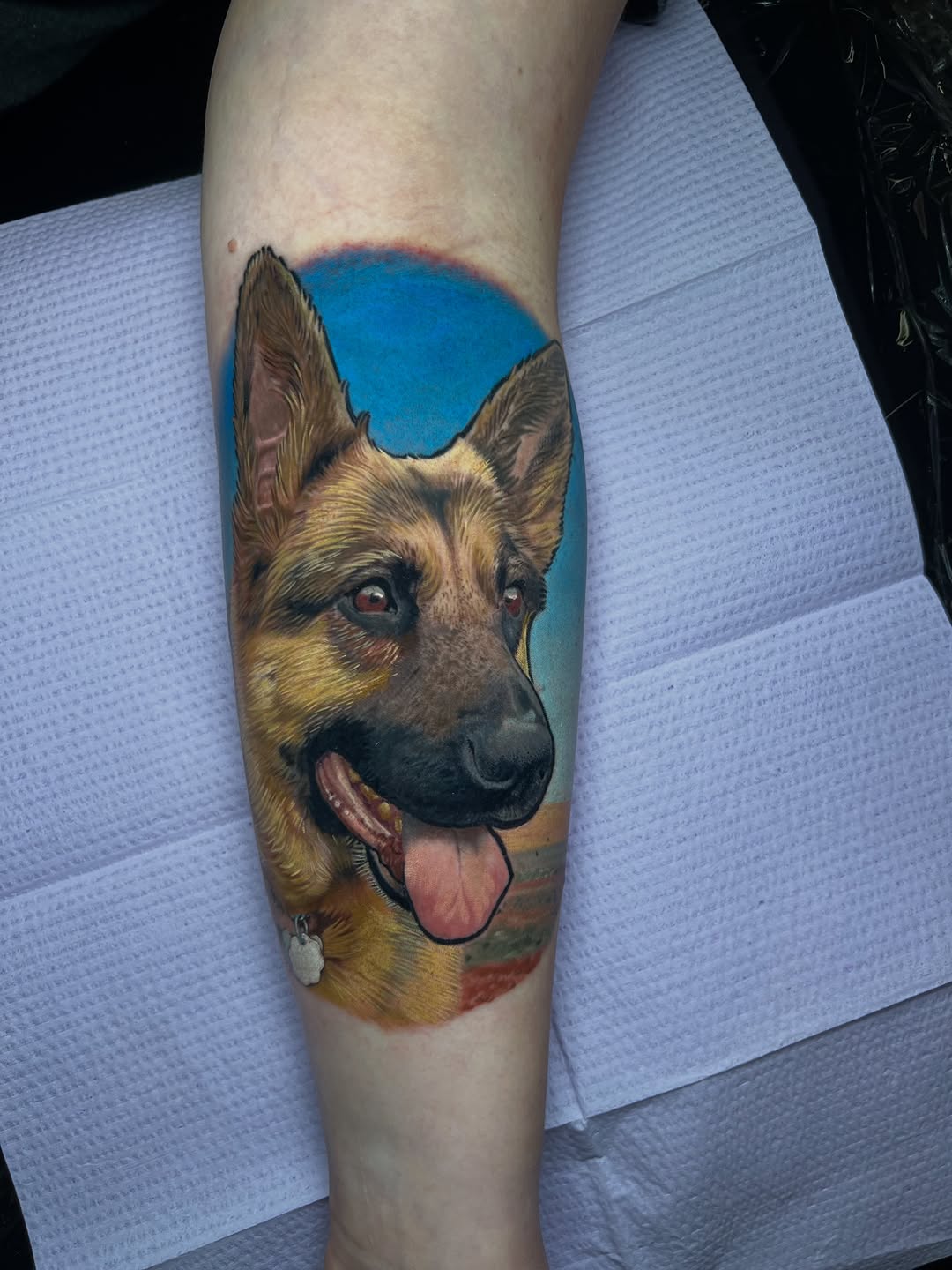 Tattoo by @aaronmckinneytattoo — realism, black_and_grey