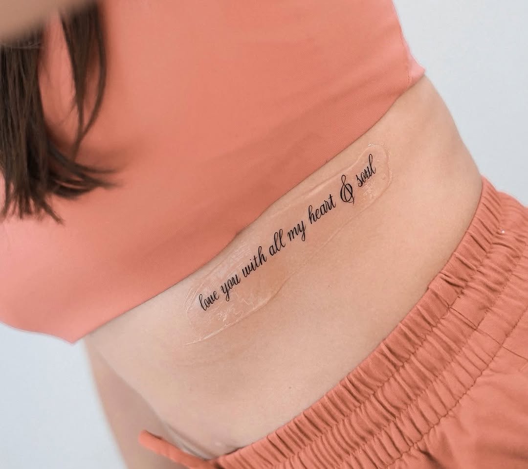 Tattoo by @houstontattoo.chelsea β lettering_script, fine_line