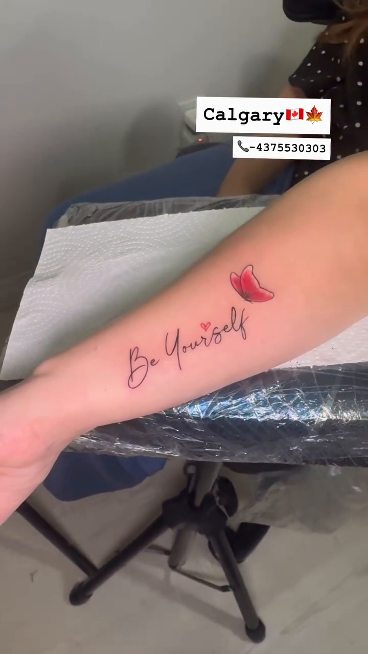 Tattoo by @dilpreet_tattoos — fine_line, lettering_script