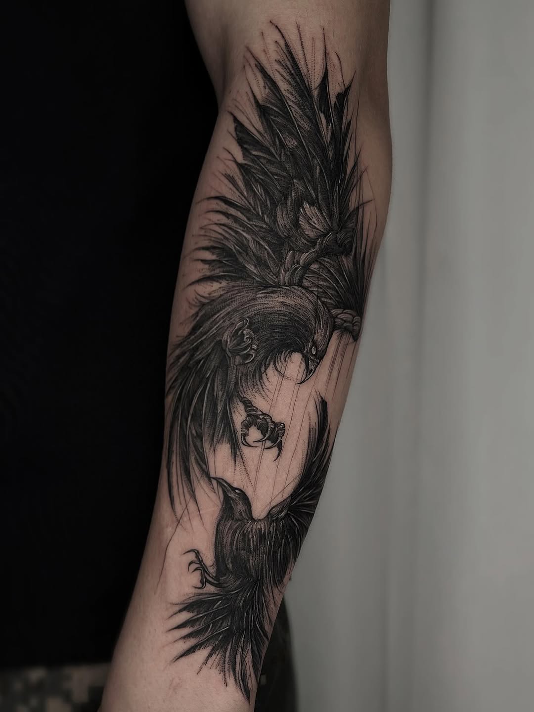 Tattoo by @tamilia_howall — black_and_grey, illustrative