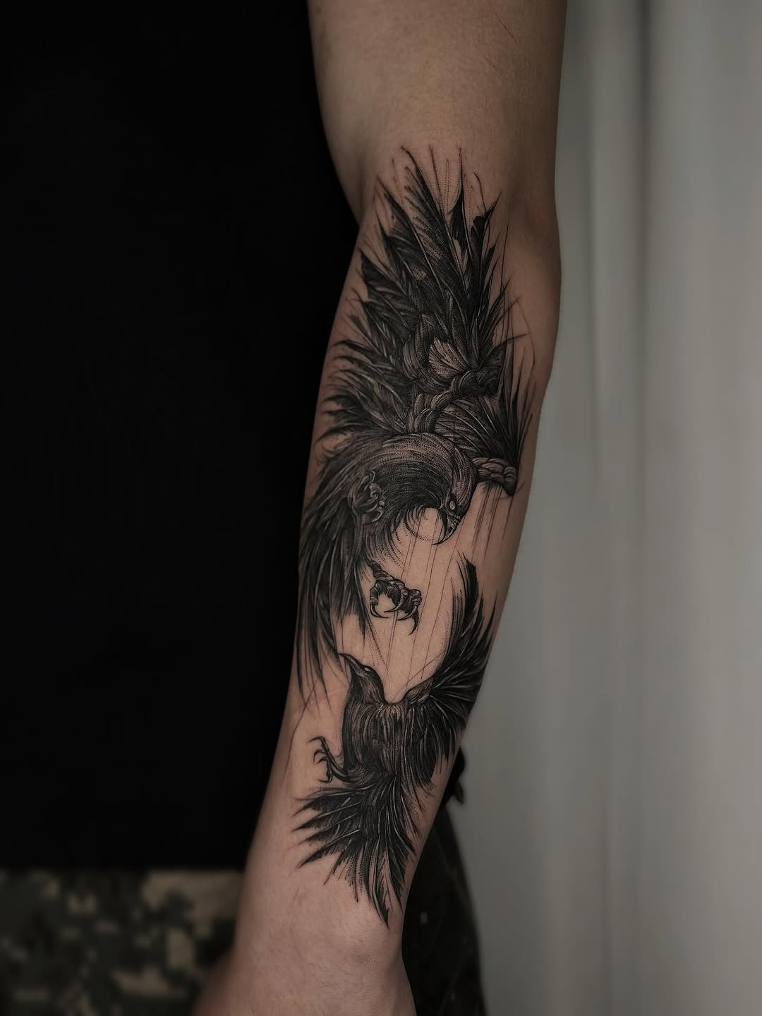 Tattoo by @tamilia_howall — black_and_grey, illustrative