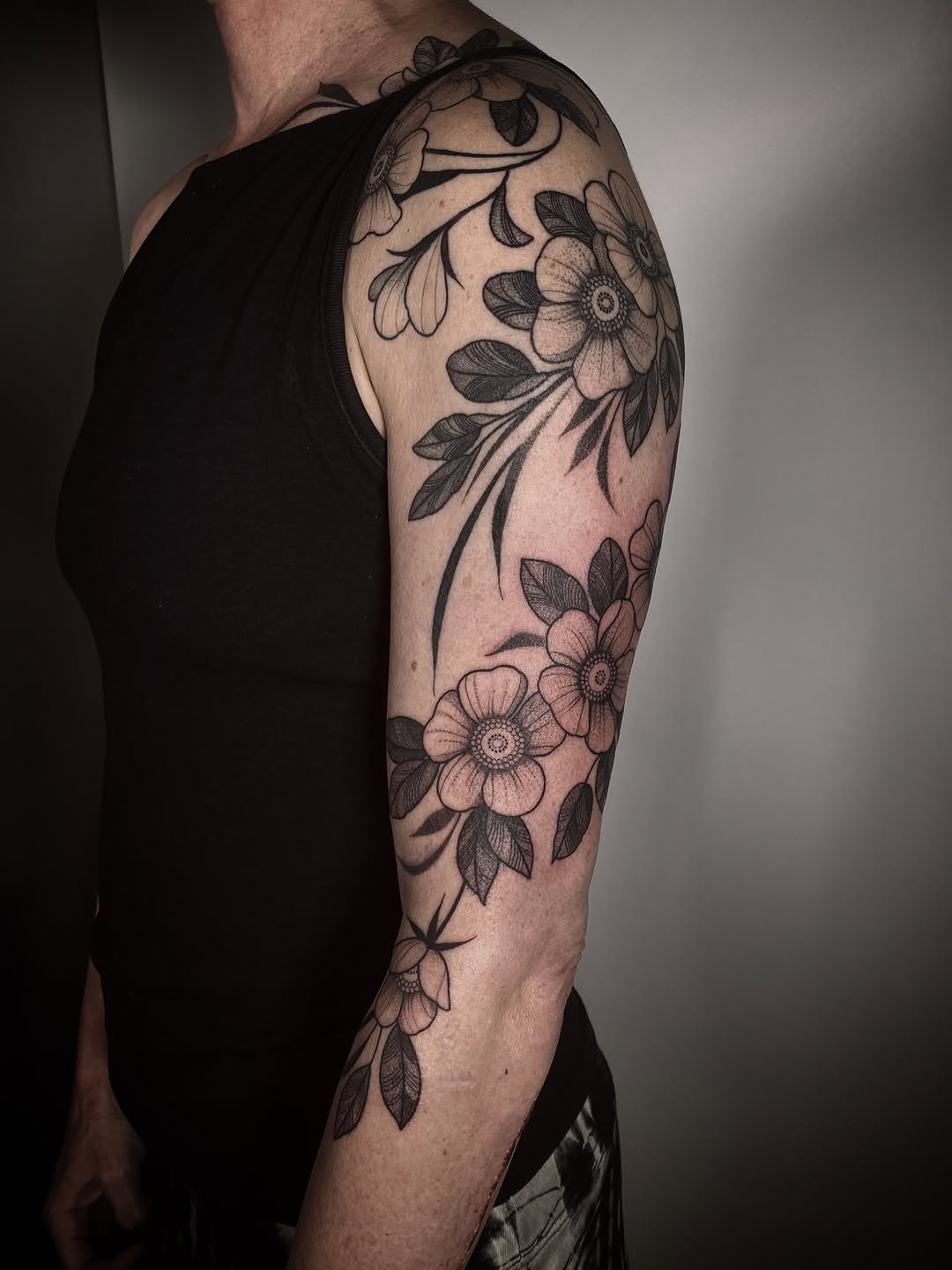 Tattoo by @n.dickinson — fine_line, black_and_grey