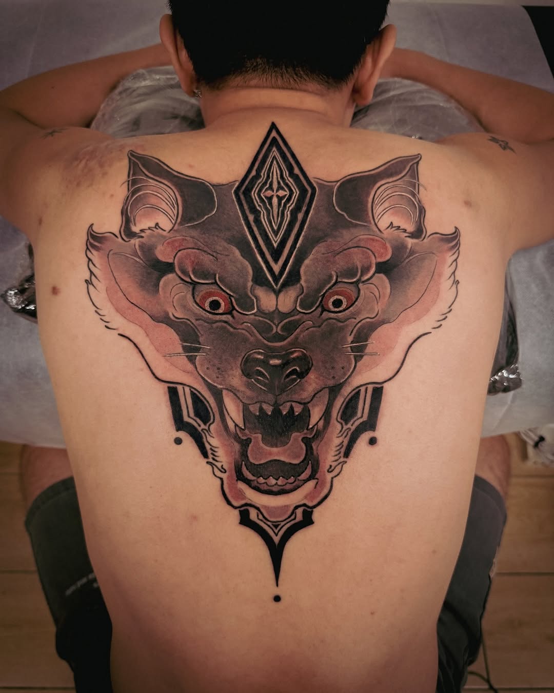 Tattoo by @marytattooing — japanese_irezumi, black_and_grey