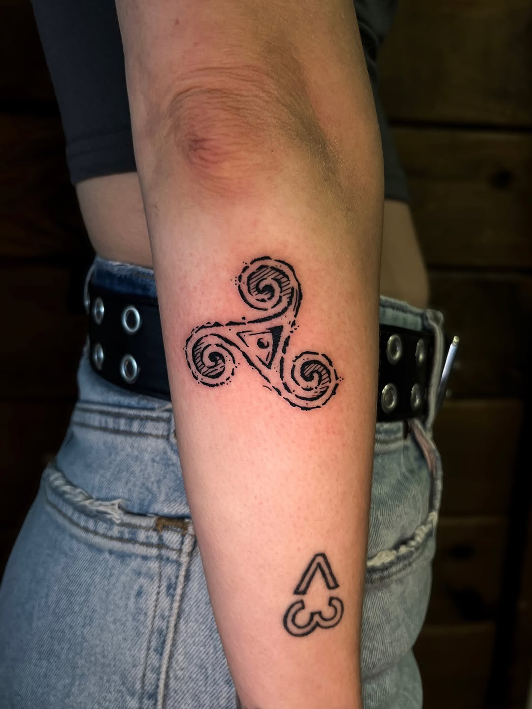 Tattoo by @everguild.ink — geometric, blackwork