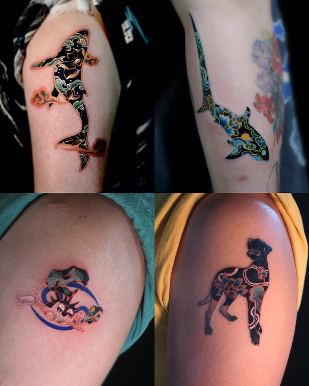 Tattoo by @dyun_tat2 — blackwork, japanese_irezumi