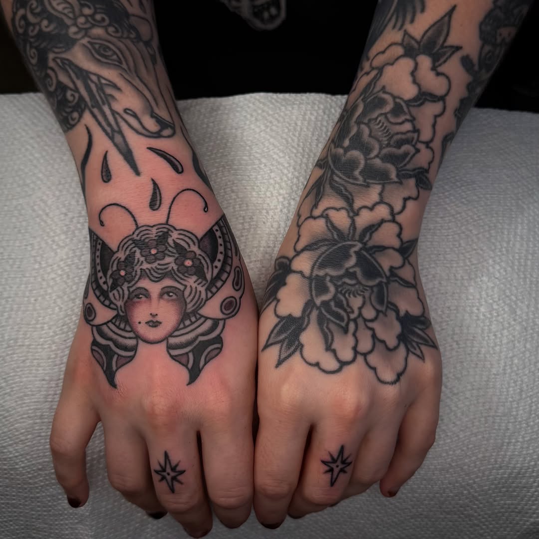 Tattoo by @zimovan β neo_traditional, black_and_grey