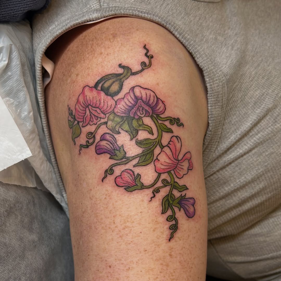 Tattoo by @erica_peebus_art — fine_line, watercolor
