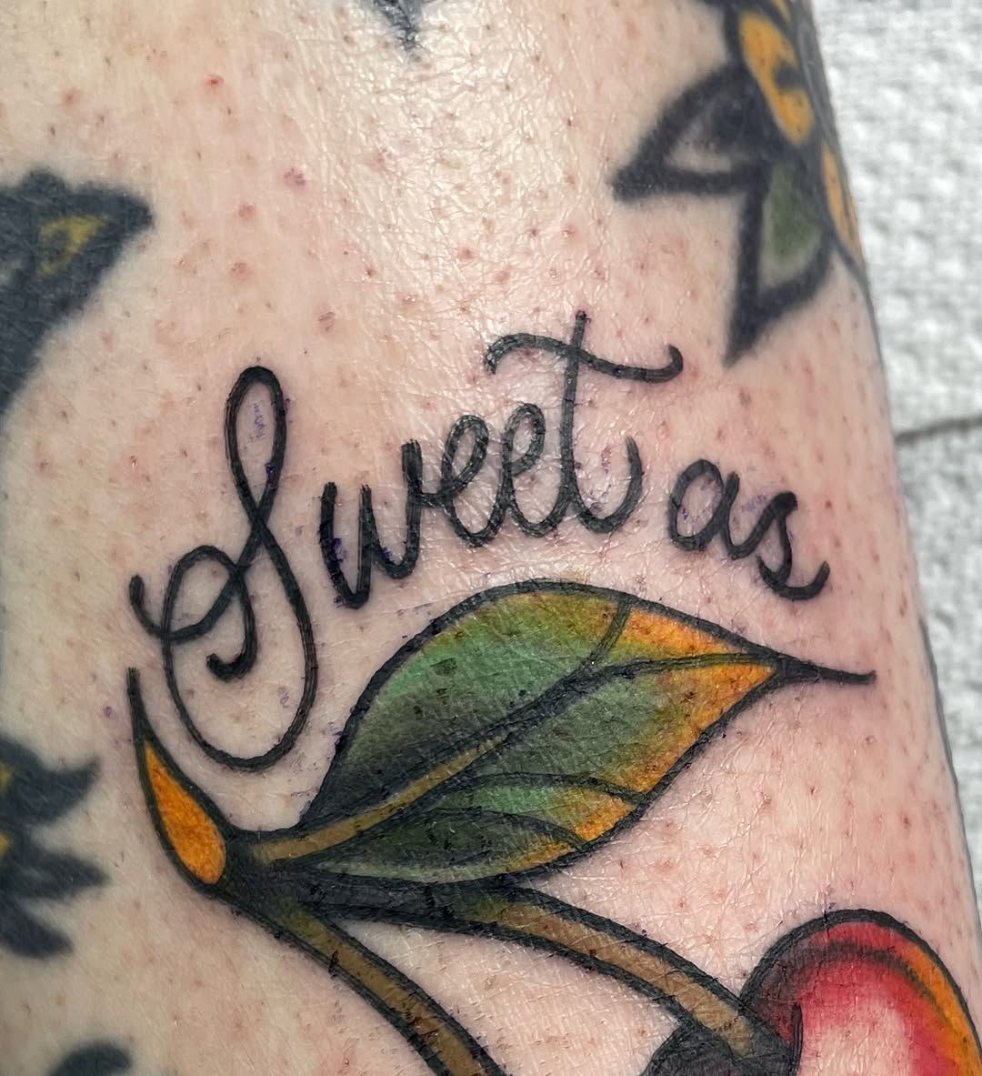 Tattoo by @ek_badboy — lettering_script, american_traditional
