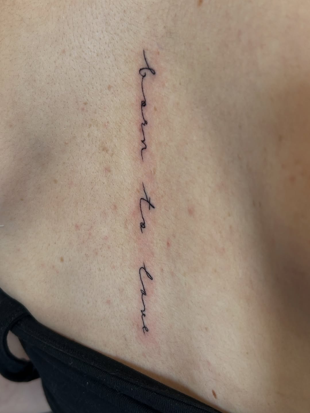 Tattoo by @stonyh4wk — lettering_script, fine_line