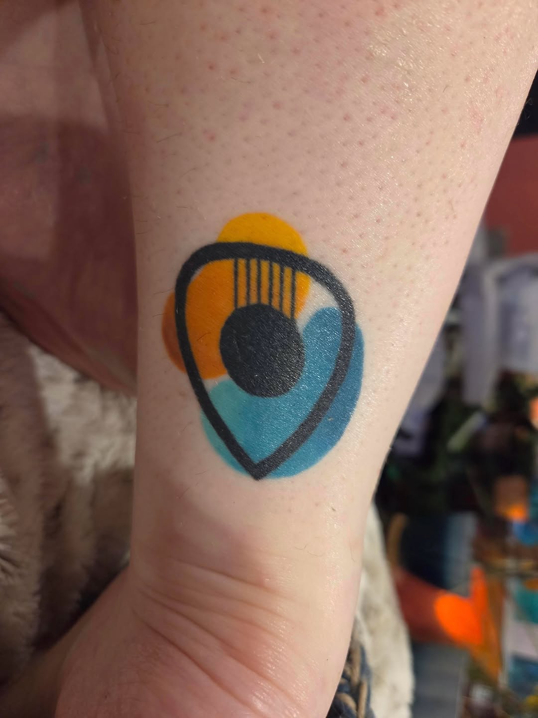 Tattoo by @mbakertattoo — geometric, minimalist