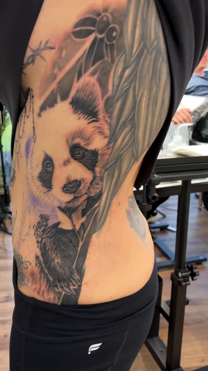 Tattoo by @focused_ink — realism, black_and_grey