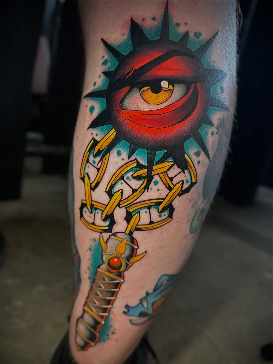 Tattoo by @mid_weston — neo_traditional, blackwork