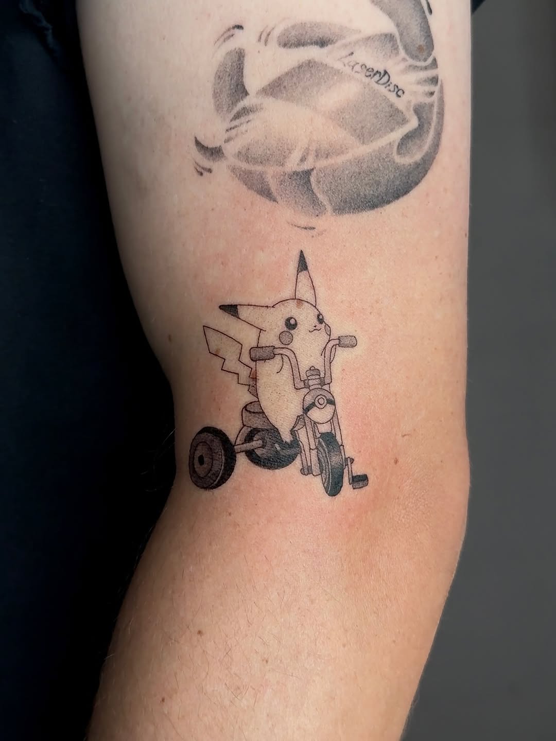 Tattoo by @konnichiwa.emi — fine_line, anime