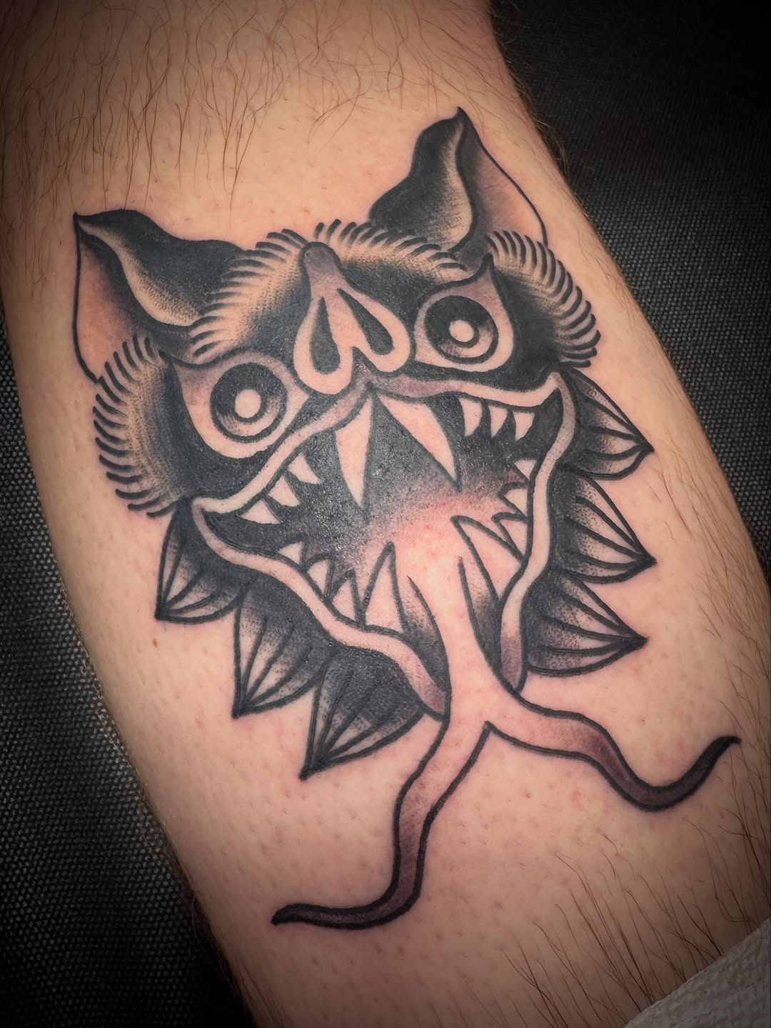 Tattoo by @tannistattoos — american_traditional, black_and_grey