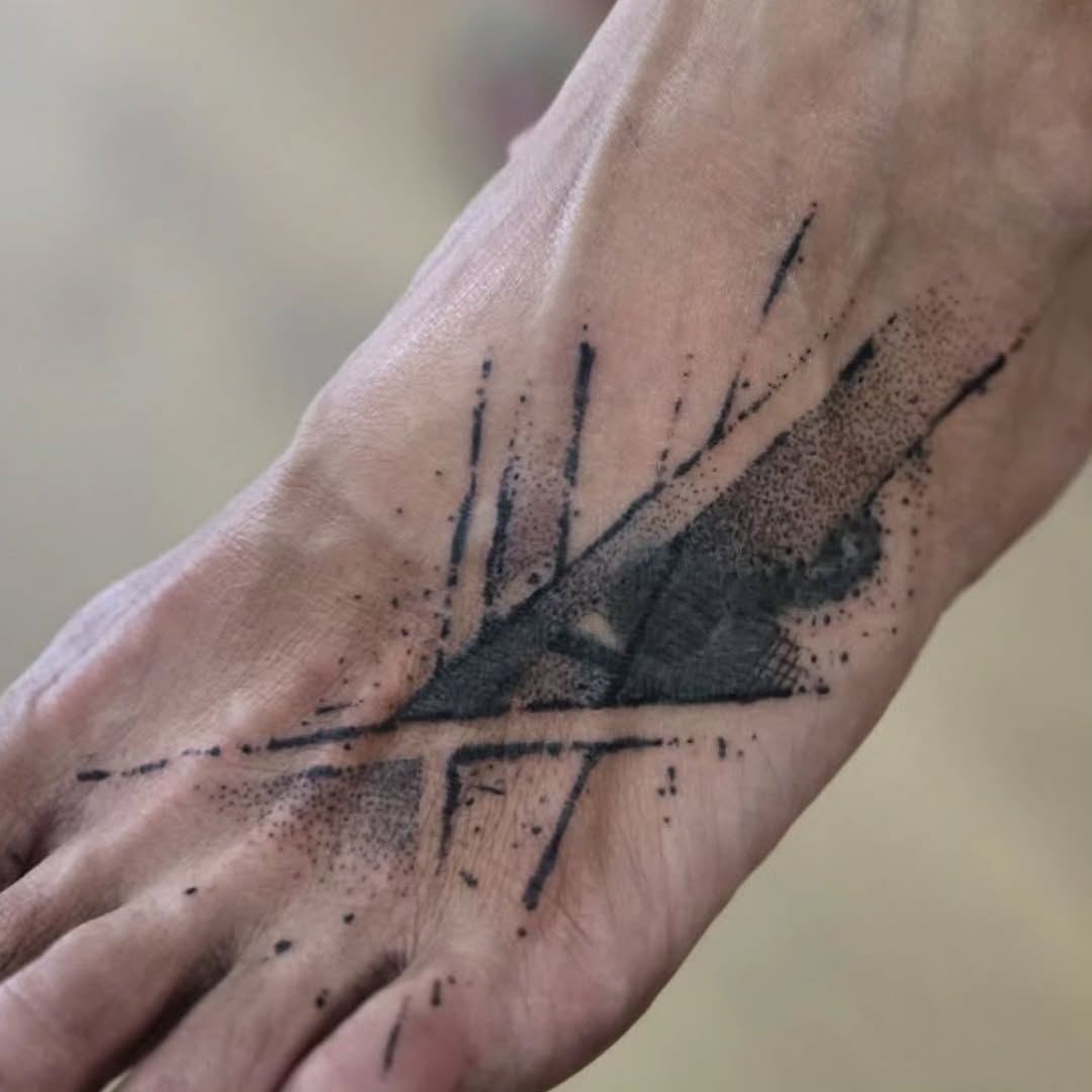 Tattoo by @aaronistattoo — dotwork, black_and_grey