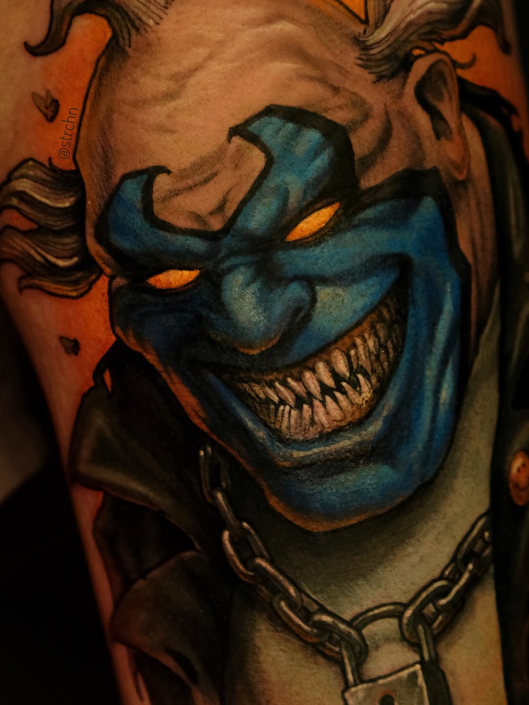 Tattoo by @strchn — realism, dark_realism