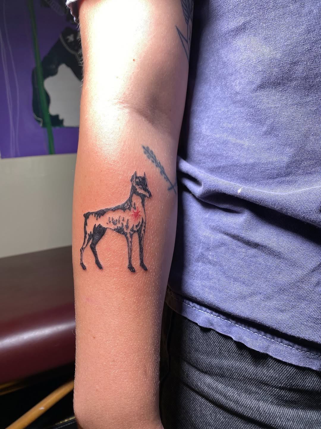 Tattoo by @littleblackdogtattoo — black_and_grey, realism