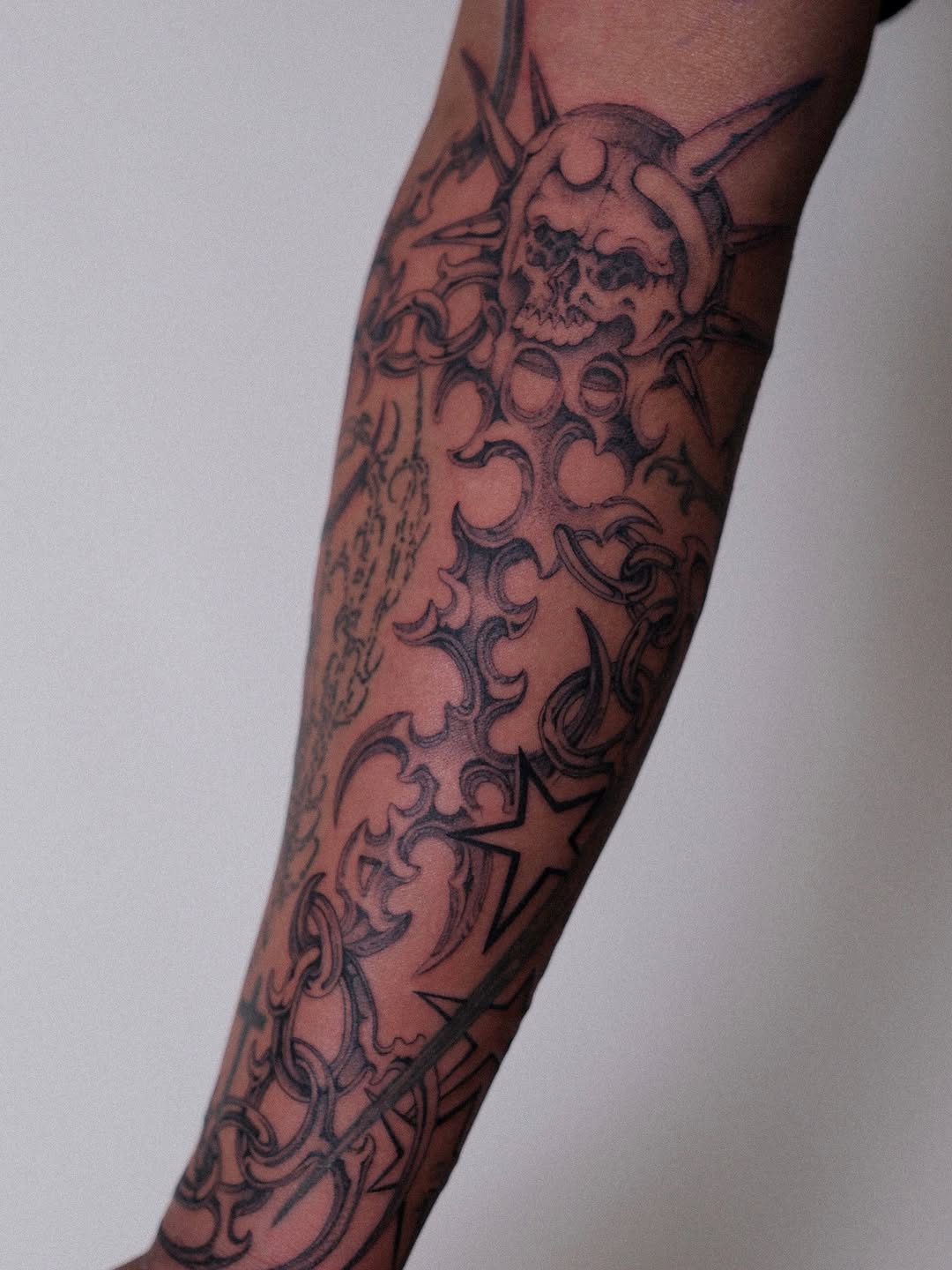 Tattoo by @ellafromhella — blackwork, tribal