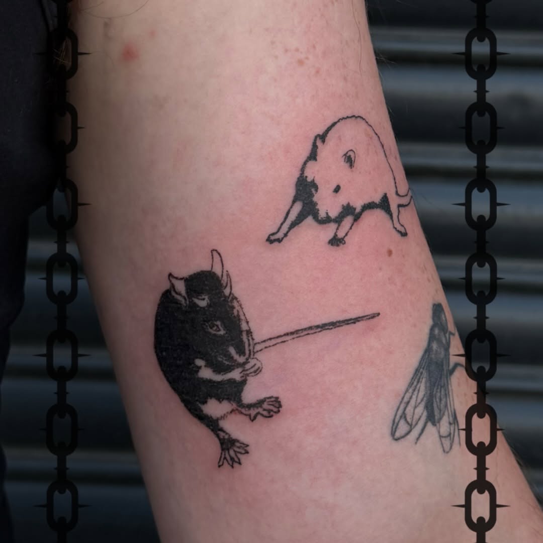Tattoo by @vsgoblintatts — blackwork