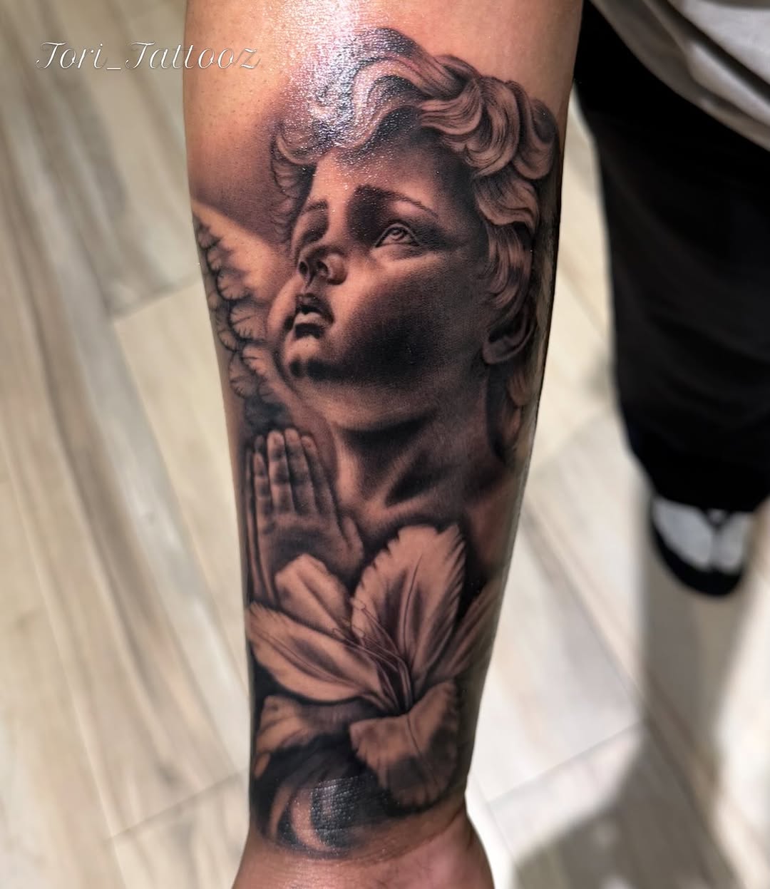 Tattoo by @tori_tattooz β realism, black_and_grey