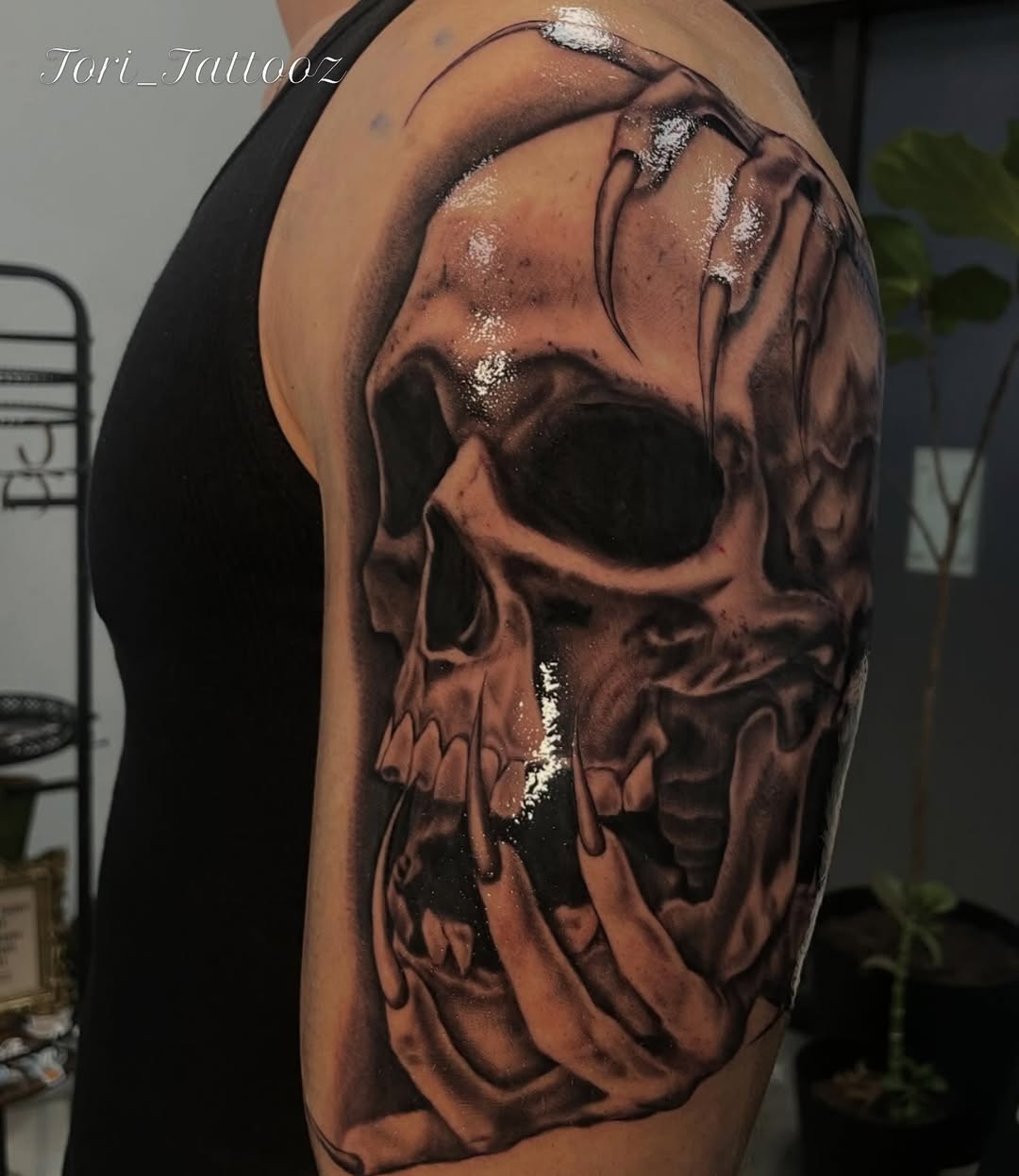 Tattoo by @tori_tattooz β realism, black_and_grey