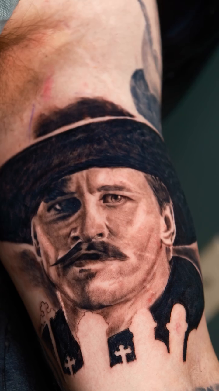 Tattoo by @obsidianinkstudio — realism, black_and_grey