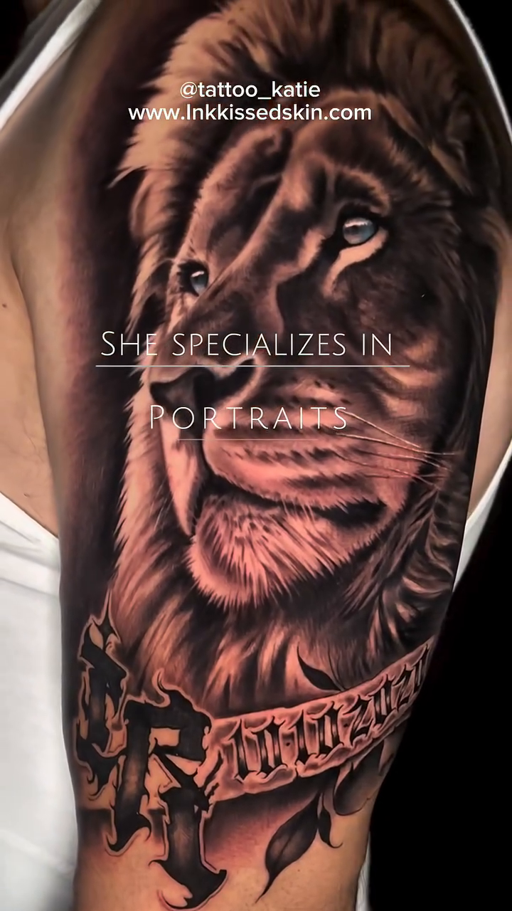 Tattoo by @tattoo_katie — realism, black_and_grey