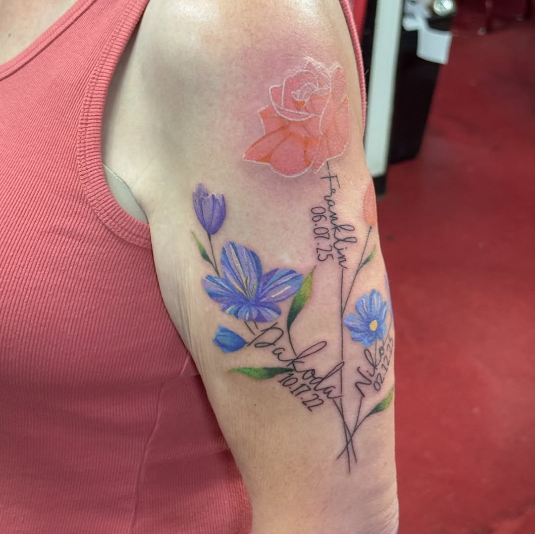 Tattoo by @inkedxlarissa — fine_line, lettering_script