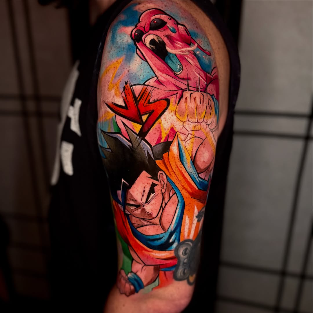 Tattoo by @solrugama — anime, new_school