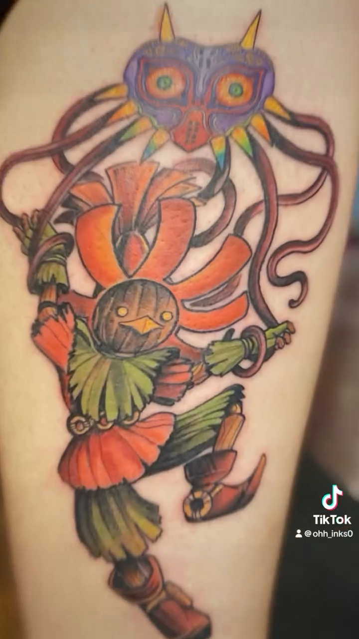 Tattoo by @ohh_inks — anime