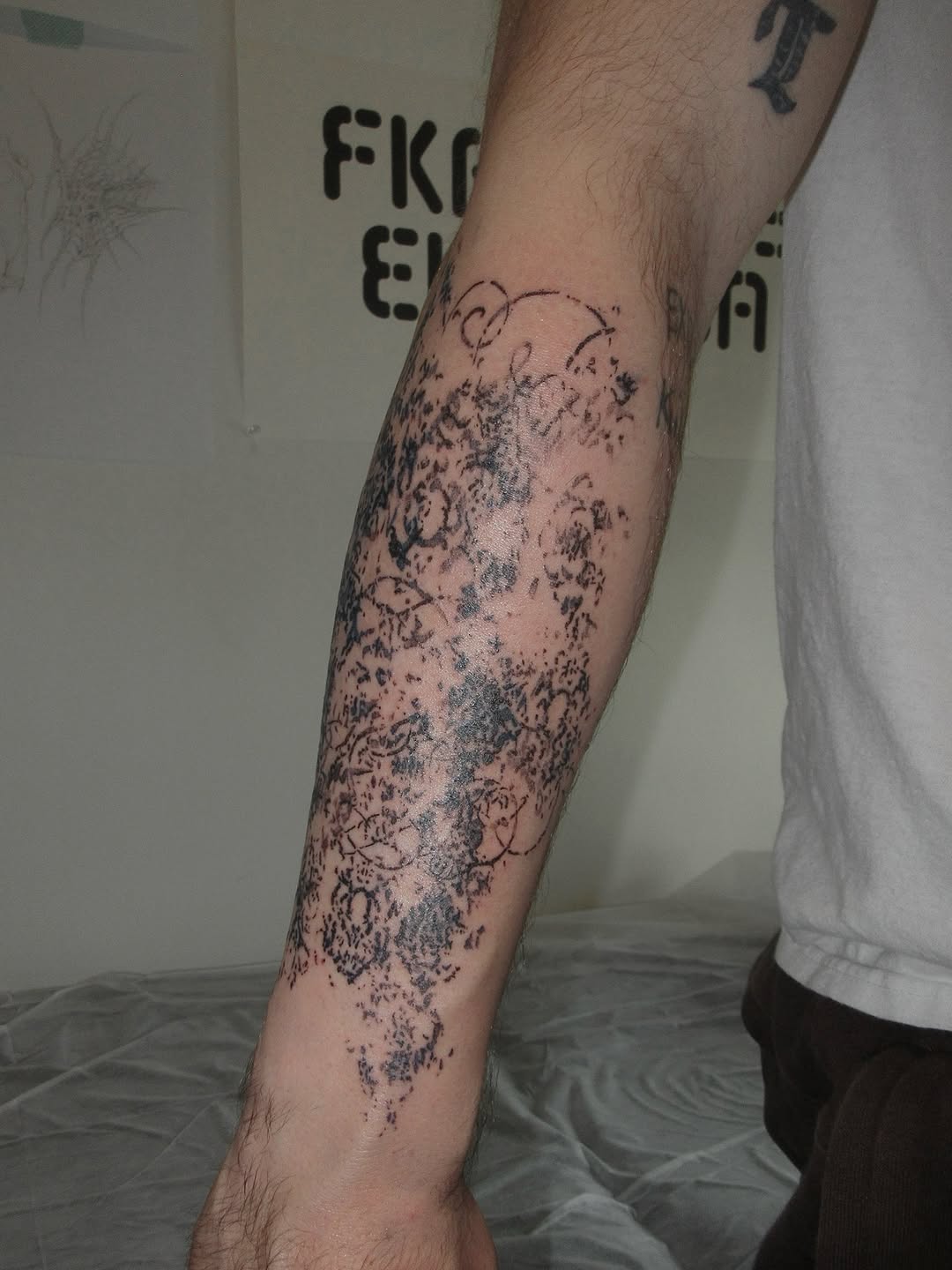 Tattoo by @sacer________ — blackwork, dotwork