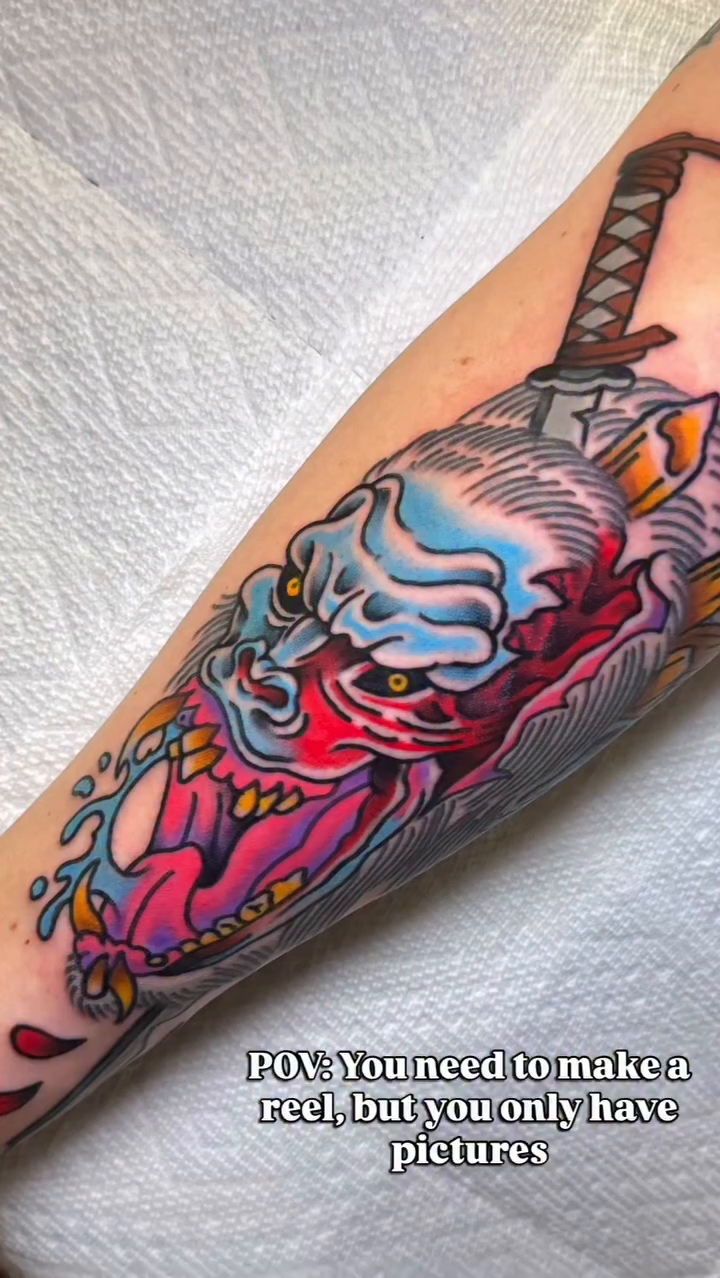 Tattoo by @trashcattattoos — japanese_irezumi, neo_traditional