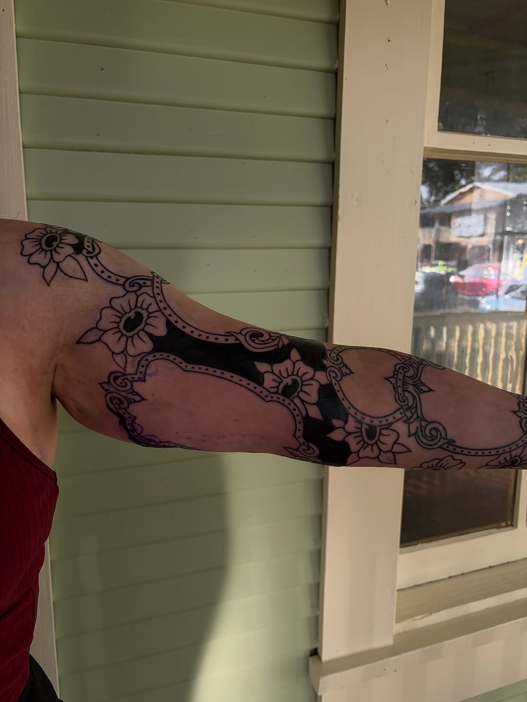 Tattoo by @b.crow.tattoos β blackwork, ornamental