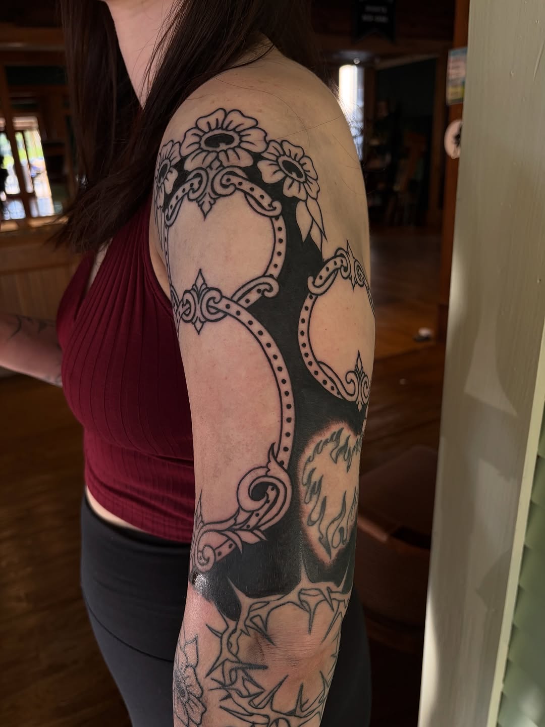 Tattoo by @b.crow.tattoos β blackwork, ornamental