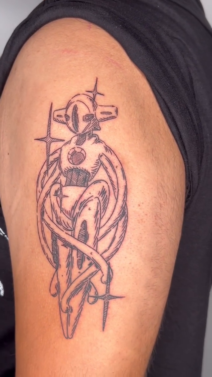 Tattoo by @jusan.tattoos β geometric, blackwork