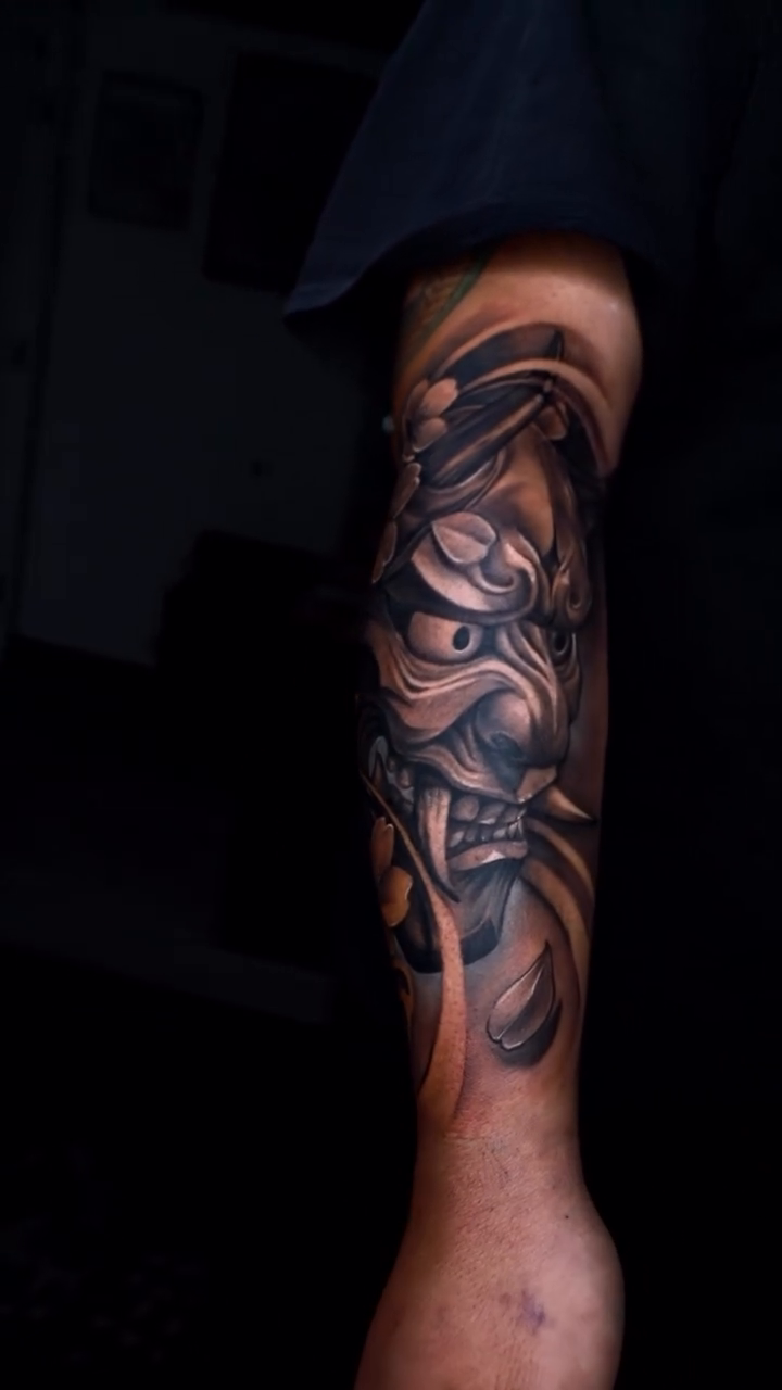 Tattoo by @officialiink.co — japanese_irezumi, black_and_grey