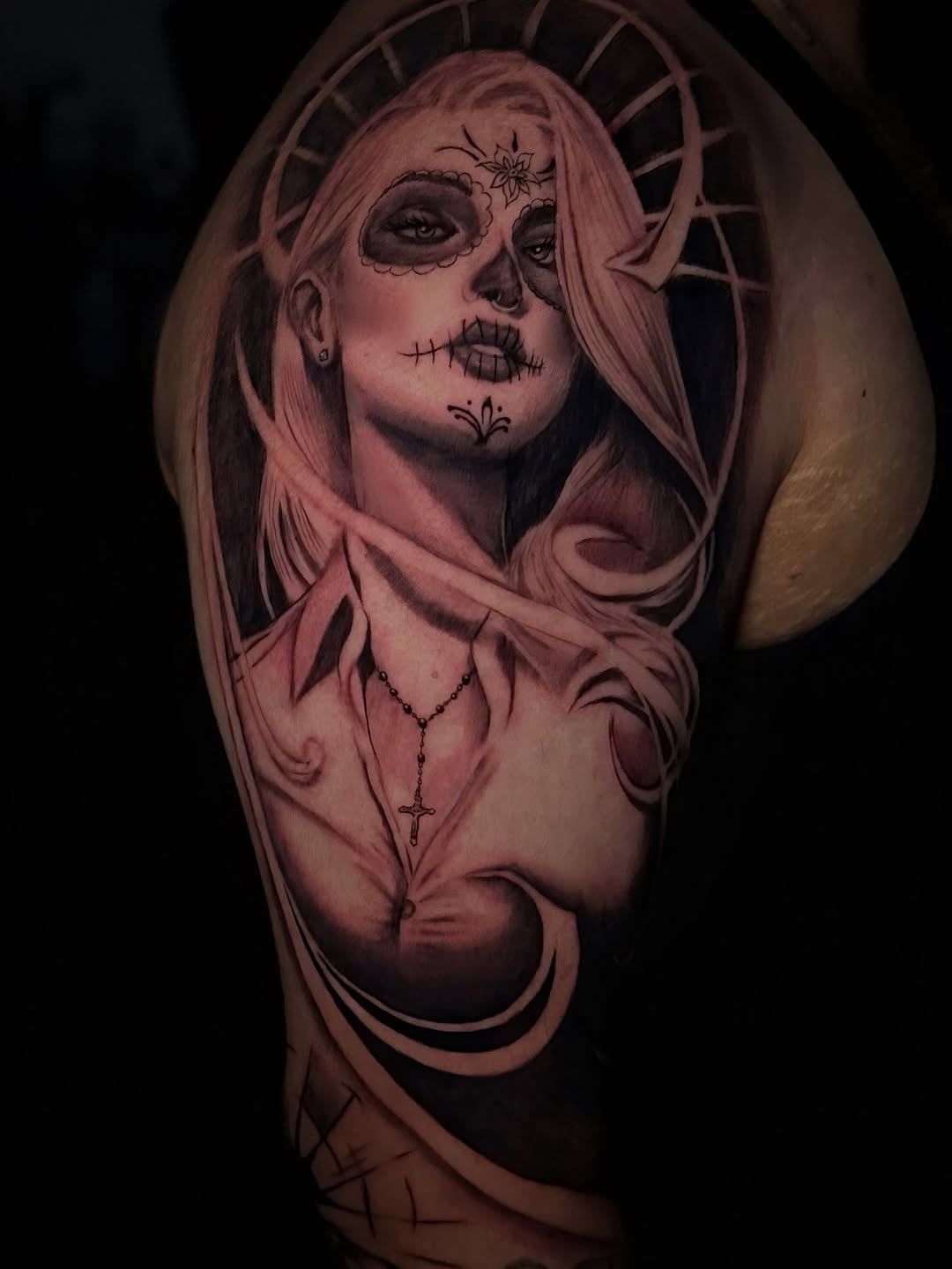 Tattoo by @needlenikki — realism, black_and_grey