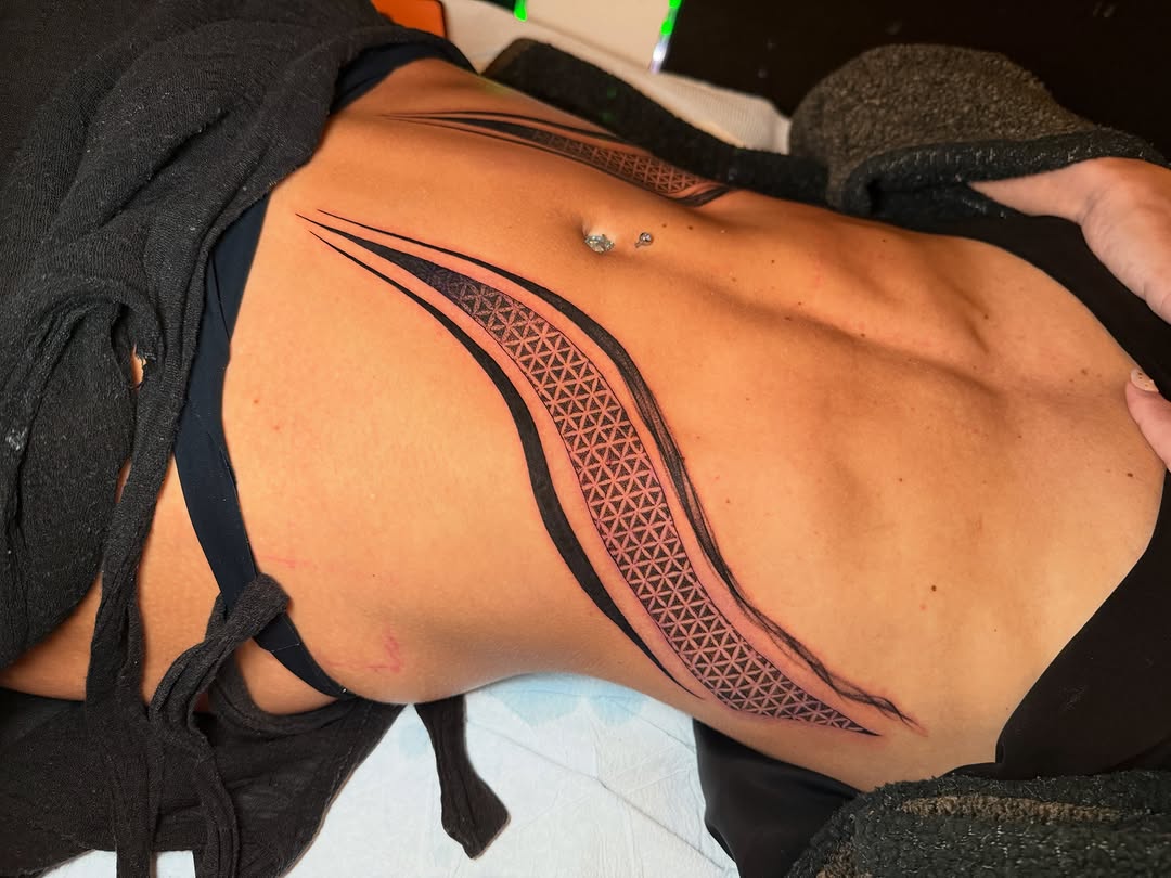 Tattoo by @rosie.tattoo — geometric, ornamental